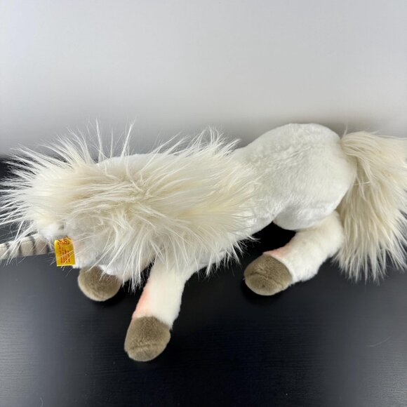 Steiff Starly Unicorn White 015045 NEW Plush Stuffed Animal 17” - Picture 3 of 9